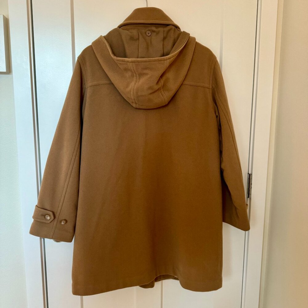 Vintage L.L. Bean Duffel Coat with Removable Hood - Lined - Camel - Size M - Picture 14 of 16